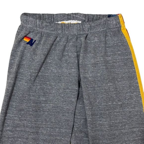 SOLD !Aviator Nation Heather Gray/ Classic 5 Stripe Jogger Sweatpants , XS - Picture 6 of 14